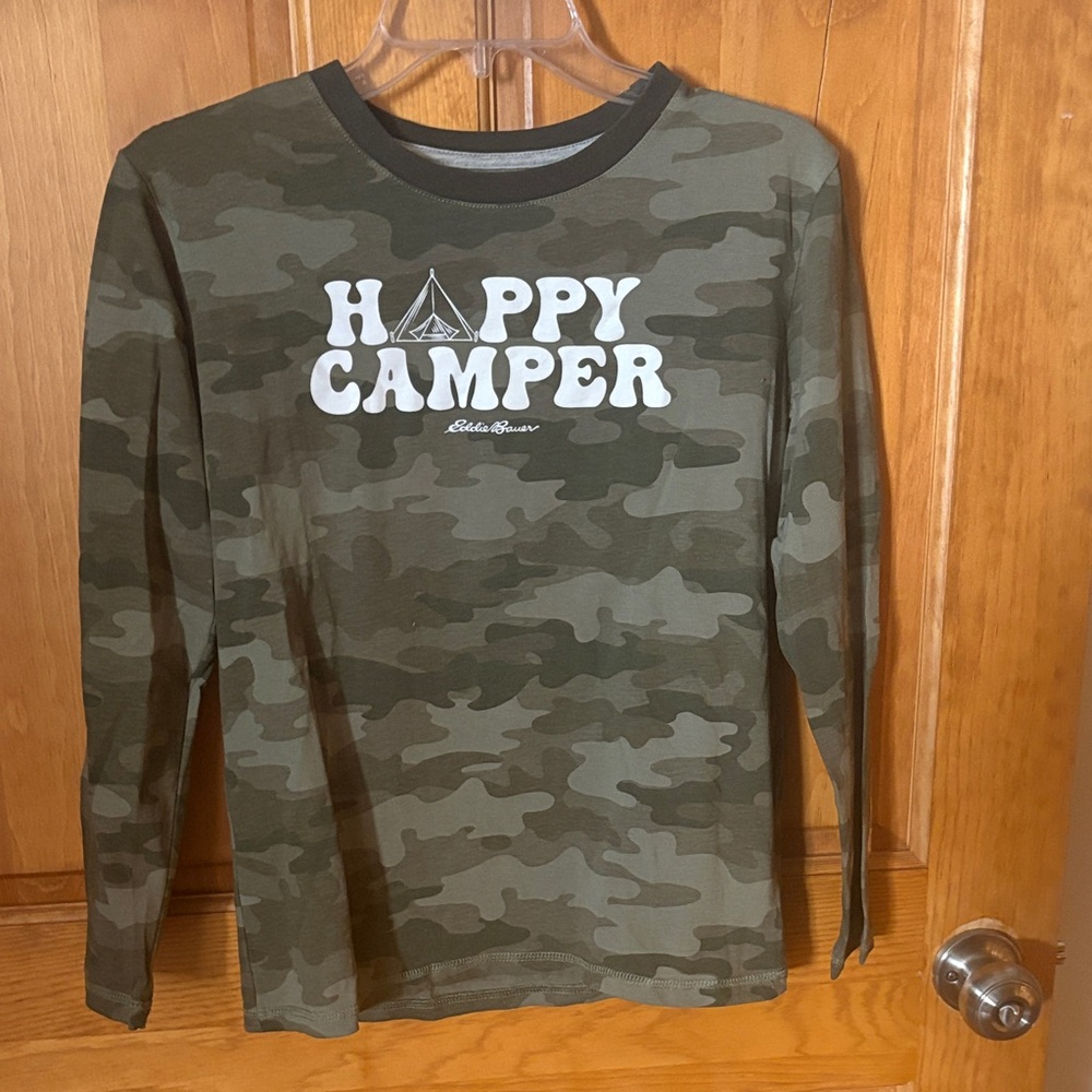 Eddie Bauer Kids Camo Long Sleeve Tee - Green